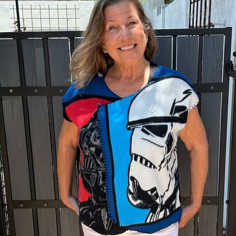 Disney - One of a Kind, Unique - 
Item Name: Starwars Blanket Vest - 2-sided